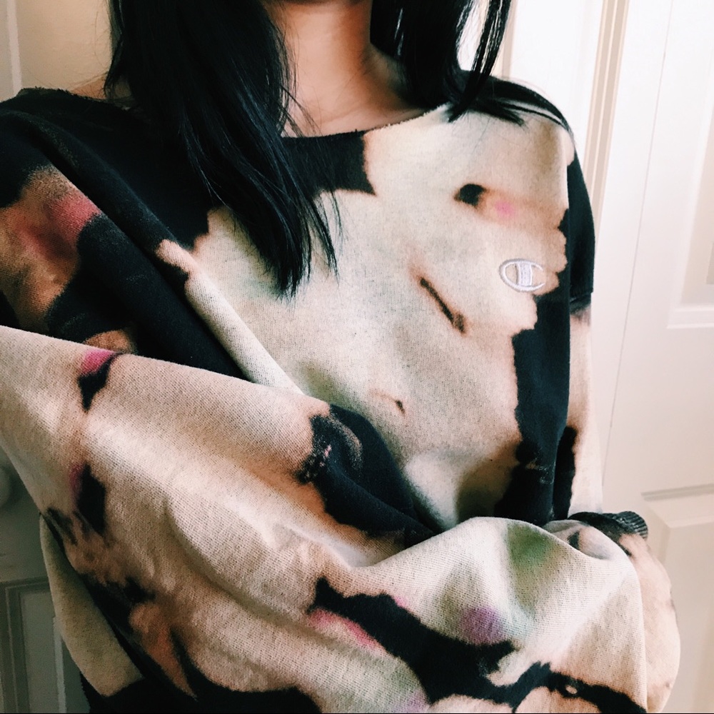 One of a kind cropped, champion crewneck